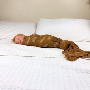 Bamboo Stretchy Swaddling Blanket Cheetah New Baby Gift Newborn Swaddle Take Home Gender Neutral Baby Coming Home Blanket Newborn Swaddle