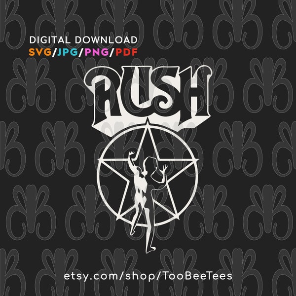 RUSH Music Classic 2112 Album Art SVG Cut Files, jpg, pdf, png - DIY Coffee Mug or T-Shirt Instant Digital Download Sublimation or Print