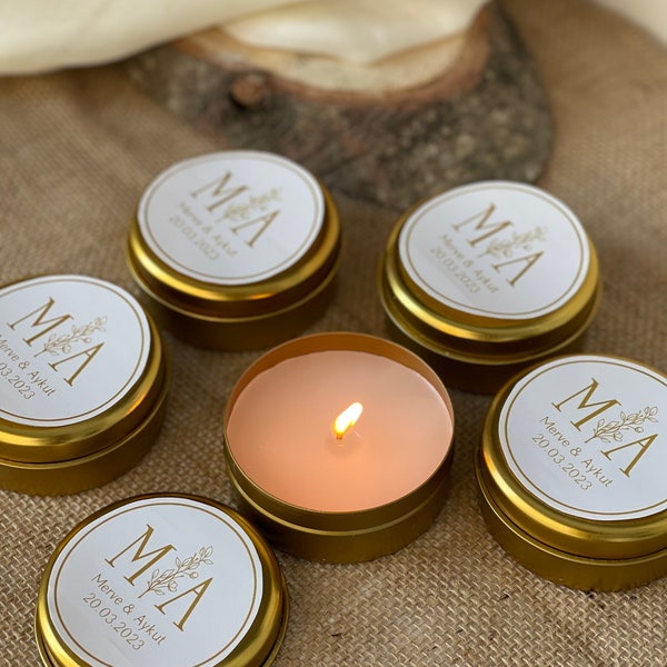 Candle Wedding Favor Etsy
