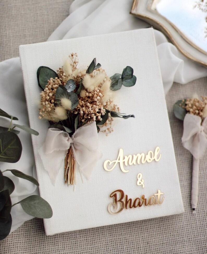 Wedding Memory Book Journal Personalized Notebook Wedding Etsy