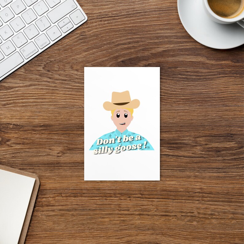 Outer Range Billy Tillerson Silly Goose Postcard Etsy