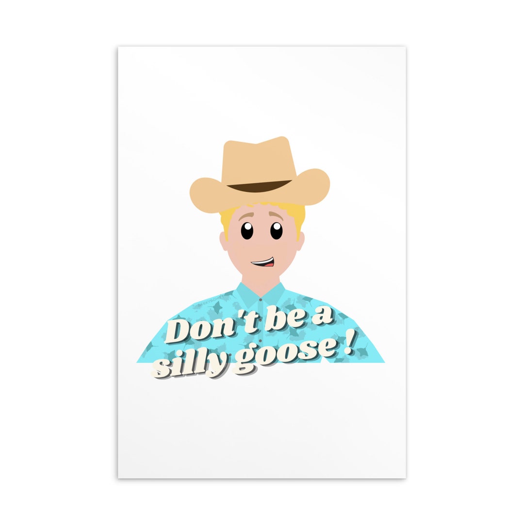 Outer Range Billy Tillerson Silly Goose Postcard Etsy