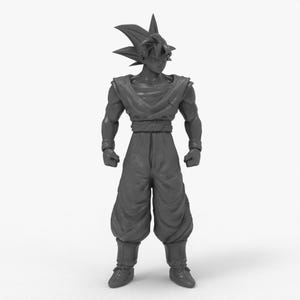 3D Goku Dragon Ball Figurine STL File | Separated Parts for Easy FDM 3D Printing | Detailed Super Saiyan Model for 3D Printing | Anime STL