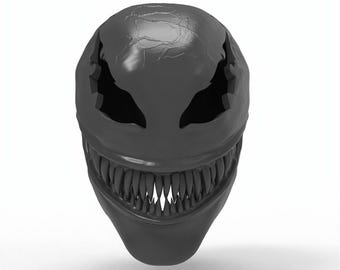 3Dプリント可能な可動式悪役マスク｜不気味なエイリアンコスプレ（STLファイル）