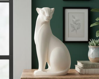 3D Printable Puma Sculpture | Modern Minimalist Animal Statue | Geometric Home Décor STL File | Elegant Printing Model for Interior Design