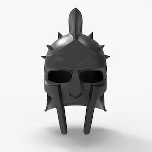 3D Printable Gladiator Spartan Helmet STL File | Ancient Warrior Cosplay Helmet for Halloween Costume | Historical Armor 3D Print Prop