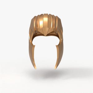Printable Titan Warrior Helmet STL File | Futuristic Supervillain Cosplay Armor | Sci-Fi Battle Helmet Prop | Halloween Costume Accessory