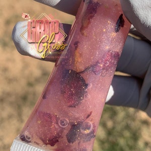 24k Rose Gold | Rose Lipgloss | Rose Infused Lip Gloss | Wholesale Lipgloss | Vegan Lipgloss | Gloss| Shiny Gloss| Rose Petal Gloss