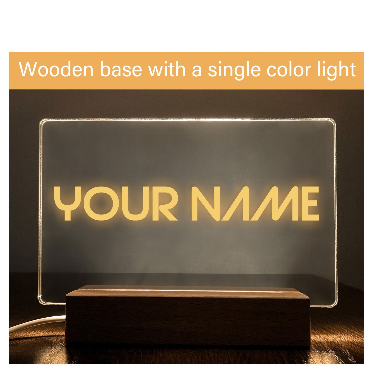 Custom LED light sign Personalized name night light with an Etsy