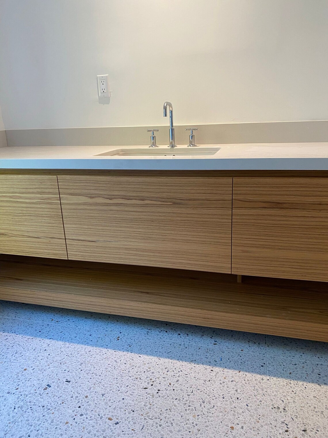 Vanity Bathroom Vanity Wood Veneer Vanity Custom Double Vanity TEAK