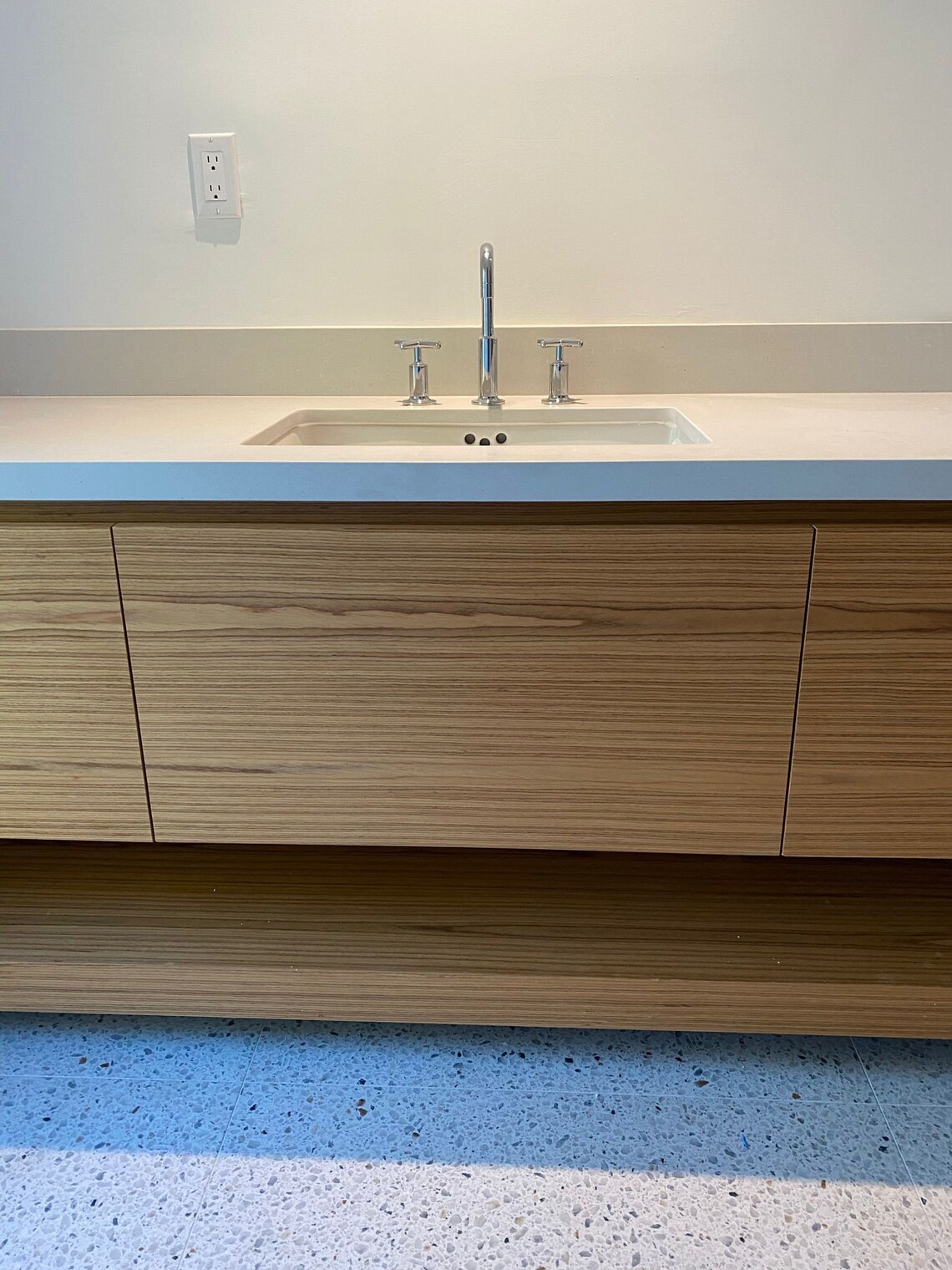 Vanity Bathroom Vanity Wood Veneer Vanity Custom Double Vanity TEAK