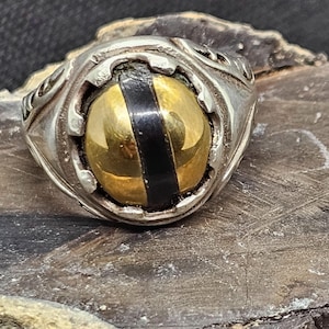 The Mighty Defensive PowerHouse - Custom Ring with Twin Buffalo Angelic Guardian with Elemental Warrior (Prevent Black Magic, Demons, Djinn)
