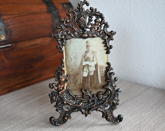 Vintage Ornate Gold Tone Metal Photo Frame - Etsy