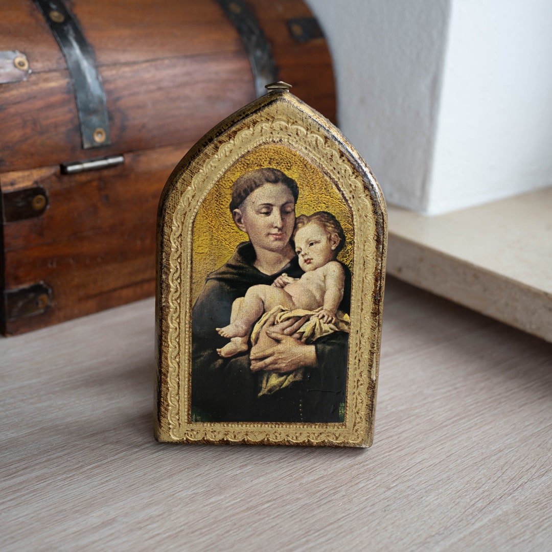 Italian Gilt Wood Florentine Wall Plaque Handmade Decoupage Wooden Wall ...
