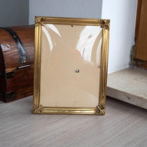Convex glass frame Vintage ornate picture frame Gold accent wall decor