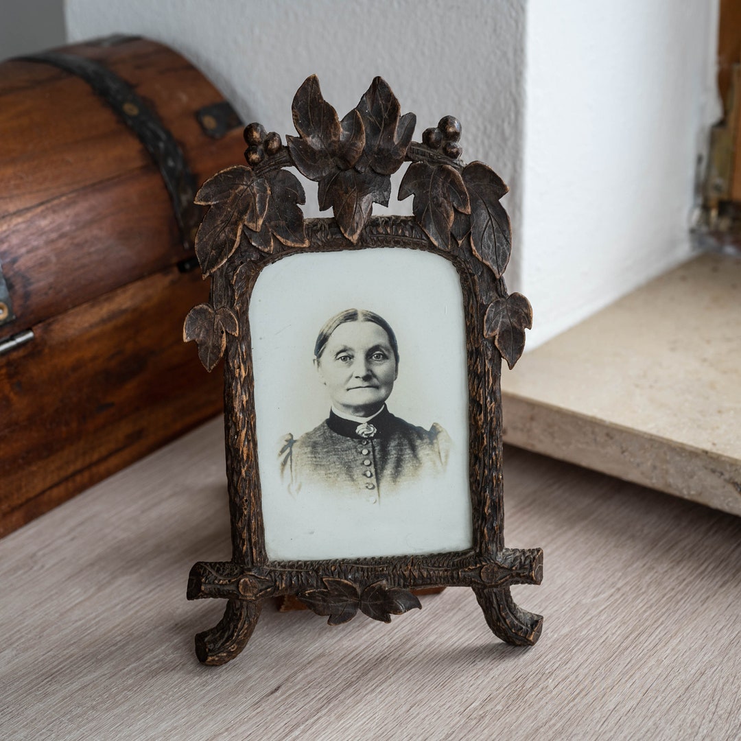 Adirondack Frame Tramp Art Black Forest Frame for Wall Hanging Antique ...