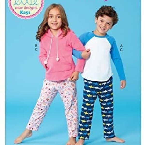 Kids Pajama Pattern Etsy