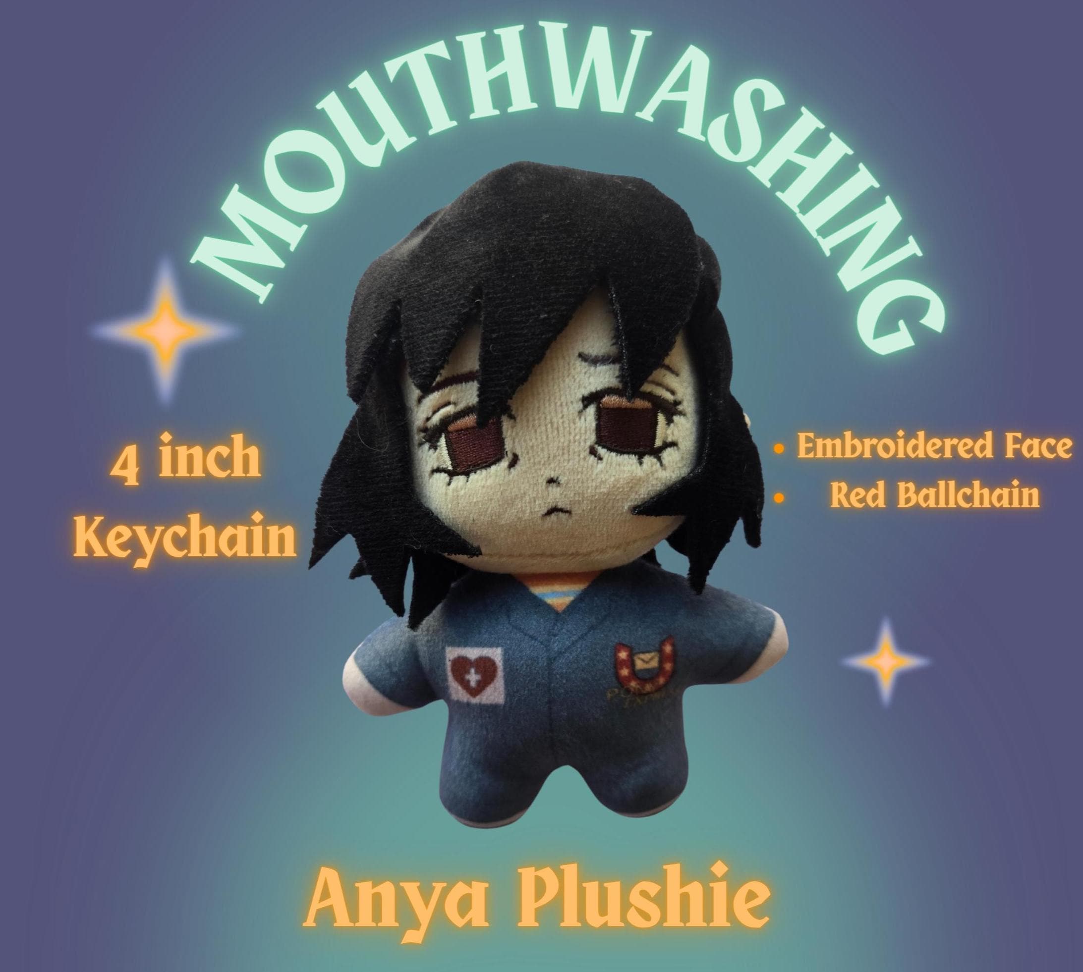 マウスウォッシングアーニャ4インチぬいぐるみキーホルダー すぐに発送