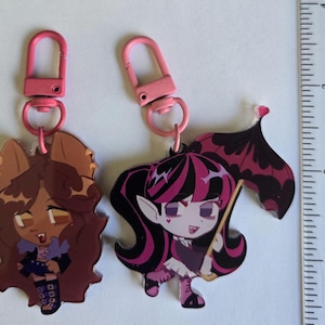 Monster High Clawdeen/Draculara 2in Charms