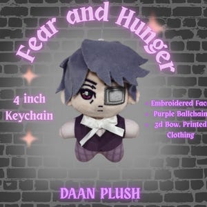 Fear And Hunger Termina: Daan Von Dutch 4in Plush Keychain READY TO SHIP