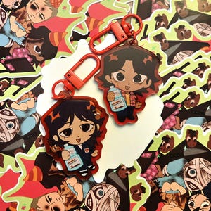 MOUTHWASHING game 2 Inch Charms  : Anya, Daisuke INSTOCK