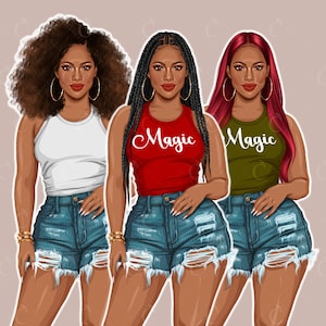 Black Woman ClipArt, Girl Boss ClipArt, Black woman PNG, Lady Boss png Melanin girl Curvy Girl sublimation, Lady Boss ClipArt, Boss Lady