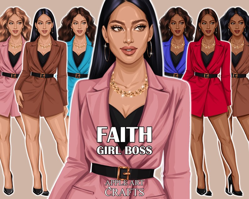 Fashion Clipart Girl Girl Clipart Fashion Girl Clipart Etsy