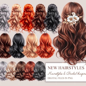 Clipart matrimonio, Clipart capelli, Capelli naturali, PNG capelli, Clipart sposa personalizzata, Clipart capelli matrimonio, Clipart acconciatura, Clipart capelli donna