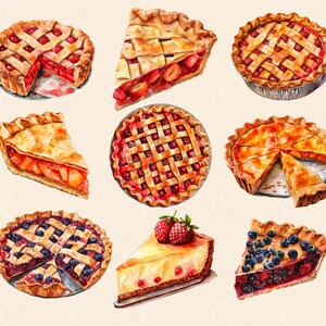 Pode incluir: Uma cole&ccedil;&atilde;o de nove tortas diferentes, incluindo cereja, ma&ccedil;&atilde;, mirtilo e noz-pec&atilde;. As tortas s&atilde;o todas decoradas com uma variedade de coberturas, como frutas, nozes e creme de leite.