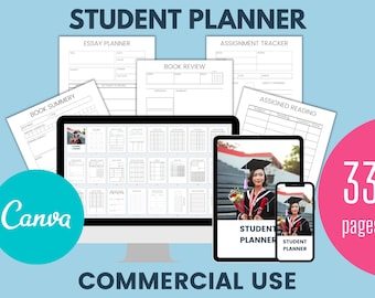 Student Planner | Academic Study Planner for College | Back to School Time Management & Grade Tracker