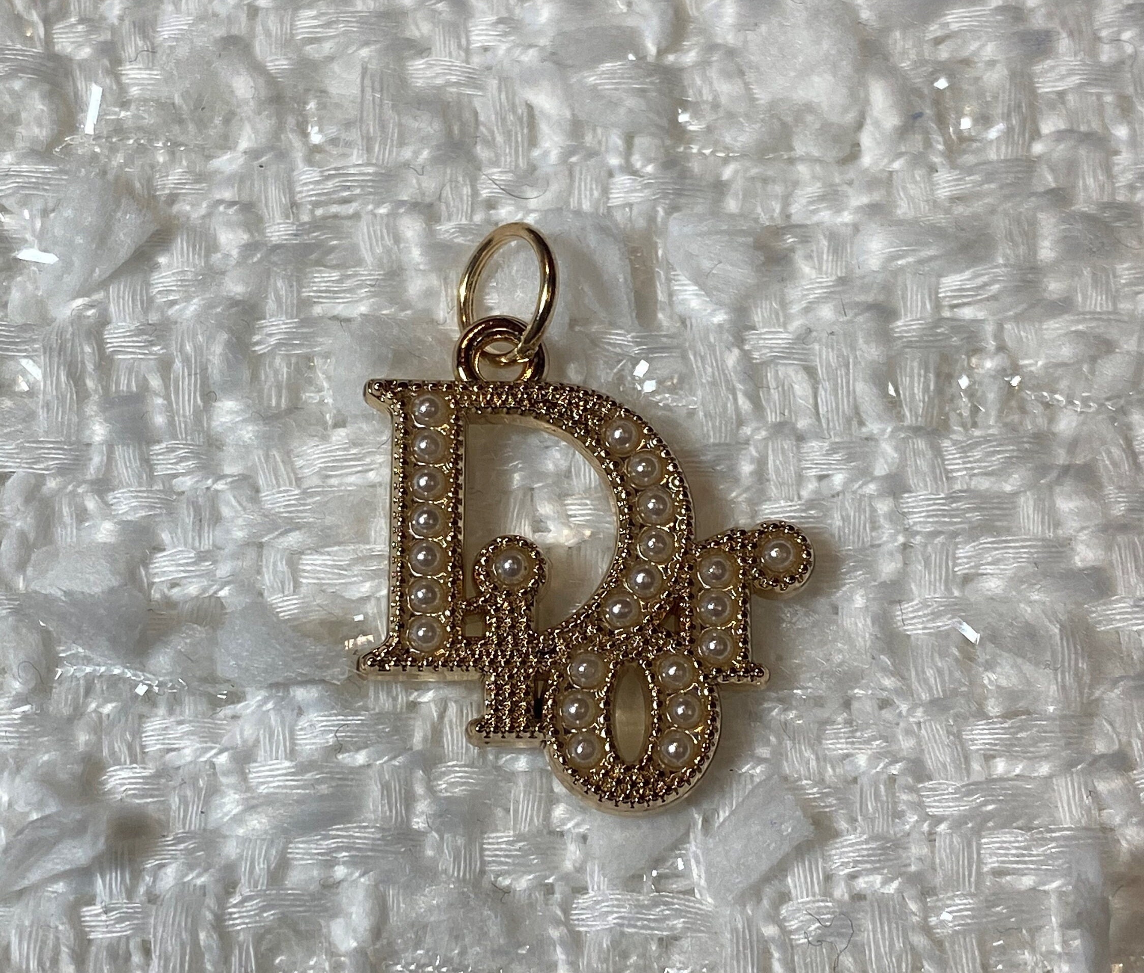 zipper pearl necklace vintage button 22mm 0,86'' pendant butt…
