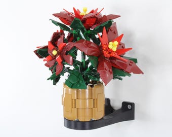 Wall Mount for LEGO® Botanicals 10370 Poinsettia