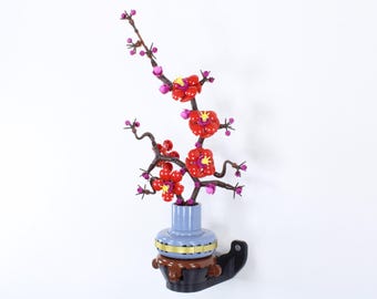 Rotating Wall Mount for LEGO® Botanicals 10369 Plum Blossom