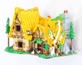 Wall Mount for LEGO® Disney 43242 Snow White and the Seven Dwarfs' Cottage