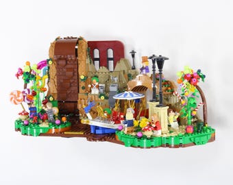 Wall Mount for LEGO® Ideas 21360 Willy Wonka & the Chocolate Factory