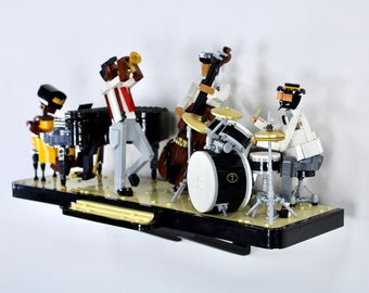Wall mount for LEGO Ideas Jazz Quartet (21334)