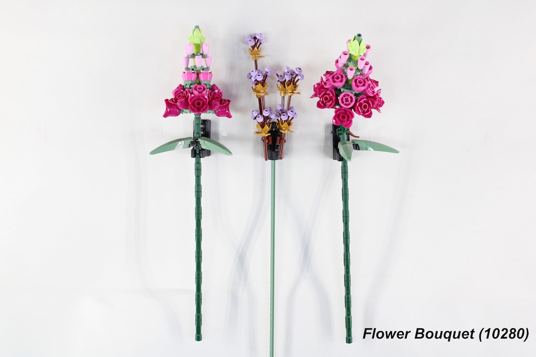 Wall Mounts for LEGO Flowers LEGO Flower Bouquet 10280 Tulips 40461 Roses 40460 or Sunflowers 40524 Etsy UK