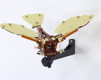 Soporte de pared ajustable para LEGO® Icons 10363 La máquina voladora de Leonardo da Vinci