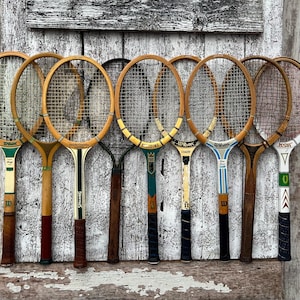 Wood Tennis Racket Wilson Jimmy Connors Spalding Pancho Gonzales Chris Evert Wooden Tennis Racquet Sports V