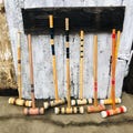 Vintage Wood Croquet Mallets Single Wooden Vintage Sportcraft Veronica Heathers Lawn Play South Bend #4