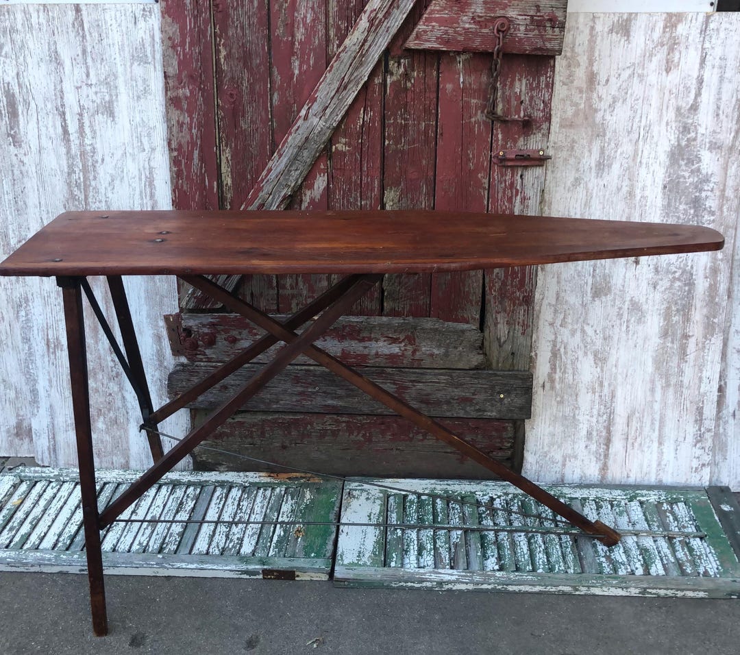 Wood Ironing Board Farmhouse Stained Ironing Table Regular Size ...