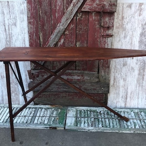 Vintage Wood Ironing Board RID JID Sunbeam Ironmaster Green Vintage Wood Ironing Board RID JID Sunbeam Ironmaster Green