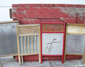 National Washboard Co OR Soap Saver Wash Board Wood Laundry Room The Zing King YOUR CHOICE Collection 2