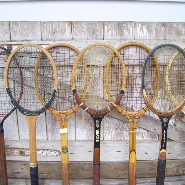 Wood Tennis Racket Spalding Wright And Ditson Antique Dayton Court Deluxe Siliver Cup Wooden Tennis Racquet Sports G