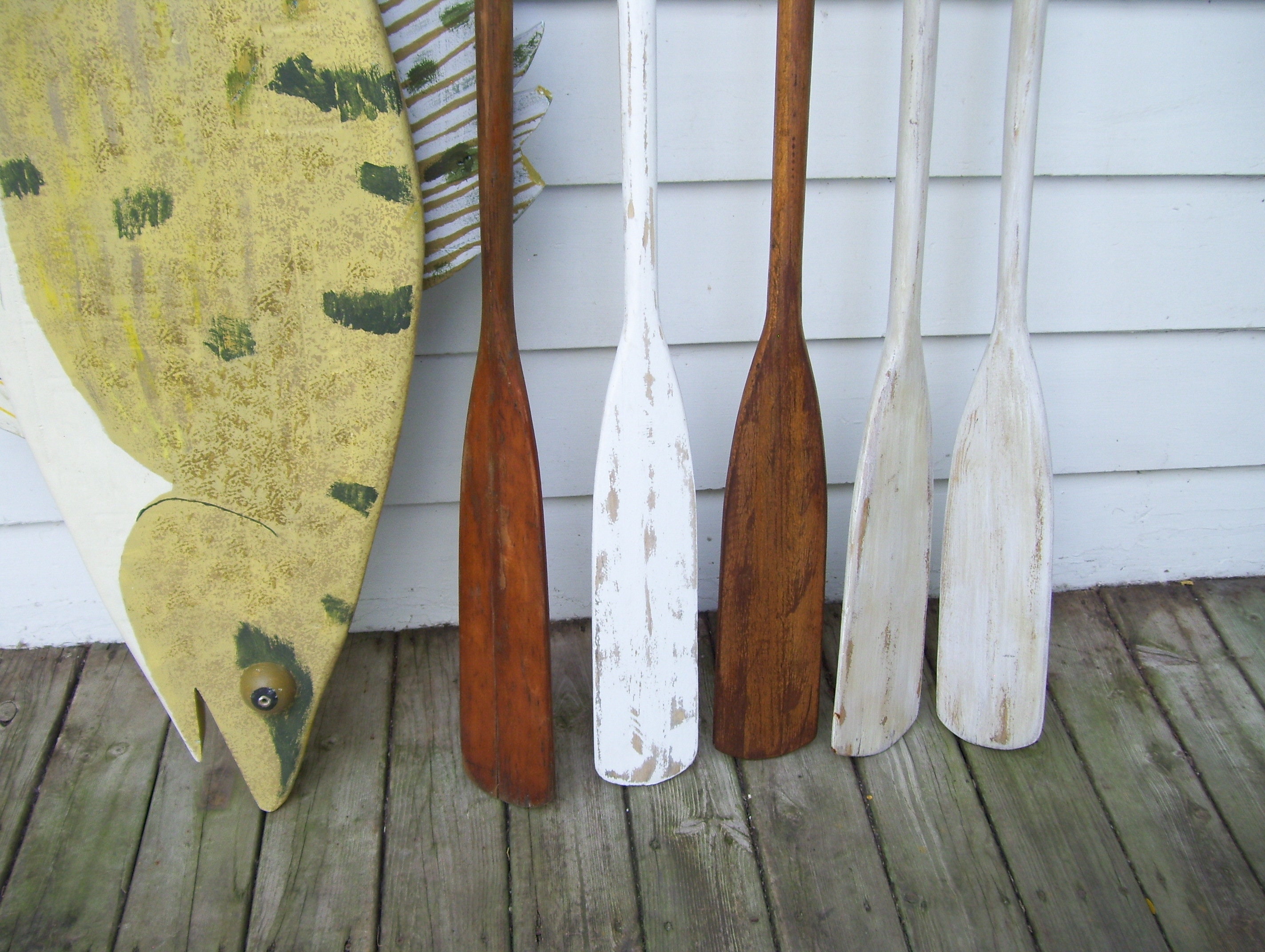Vintage Wood Canoe Paddle Feather Brand Navajo Smokers Brand J & B Wooden  Paddle Boat Oar YOUR PICK Beach Lakehouse Cabin 4 