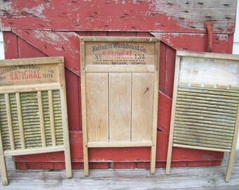 Vintage National Washboard | Number 801 | Brass King Washboard