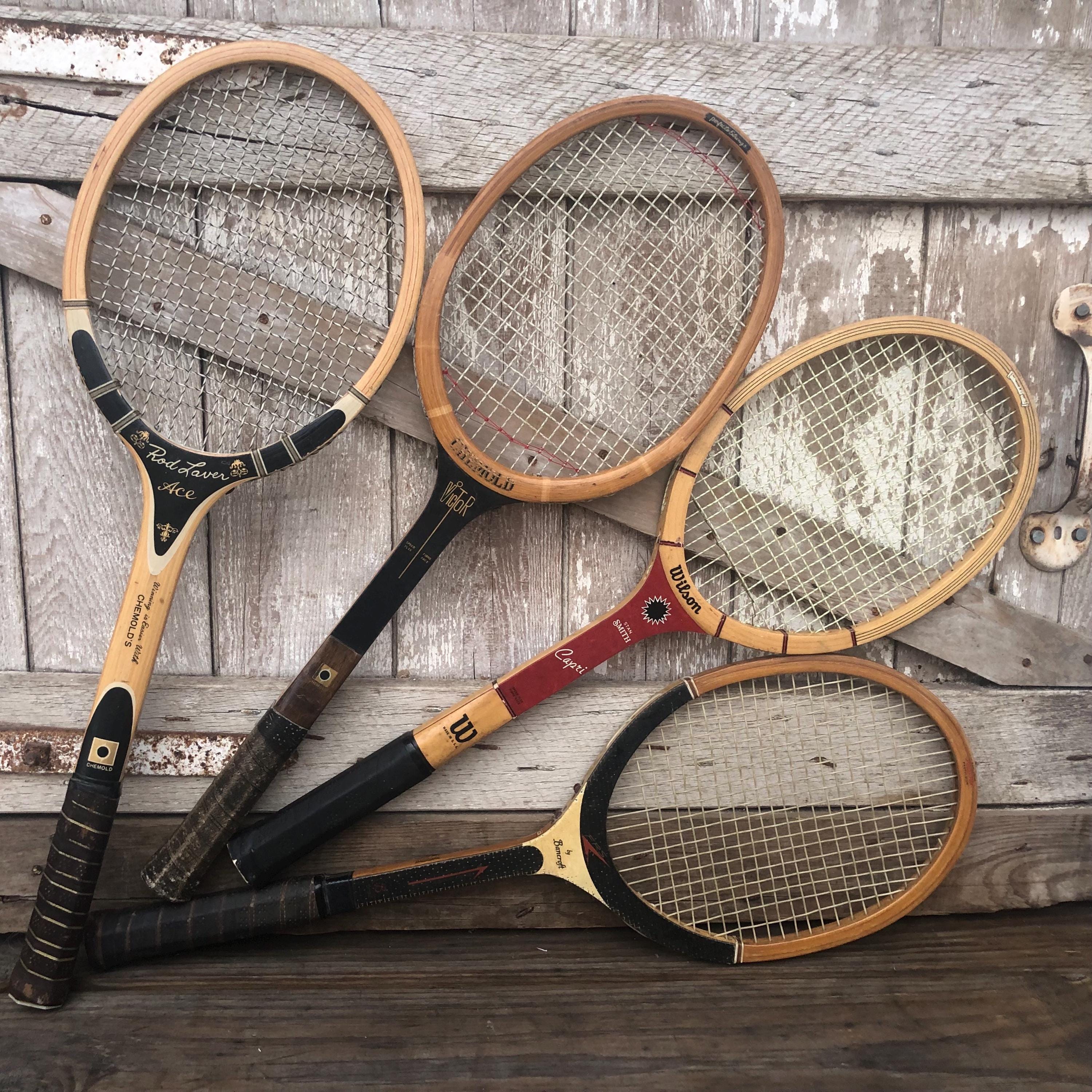 Wood Tennis Racket Wilson Jack Kramer Rod Laver Chemold Rod Laver Hugh ...