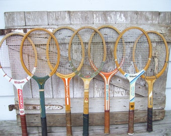 Wood Tennis Racket Wilson Andrea Jaeger Spalding Rosie Casals Maureen Connolly Impact Flight Wooden Tennis Racquet Sports M