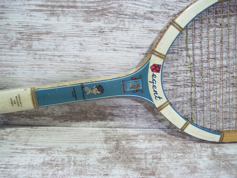 Raquette de tennis en bois Chris Evert des années 70 Raquette