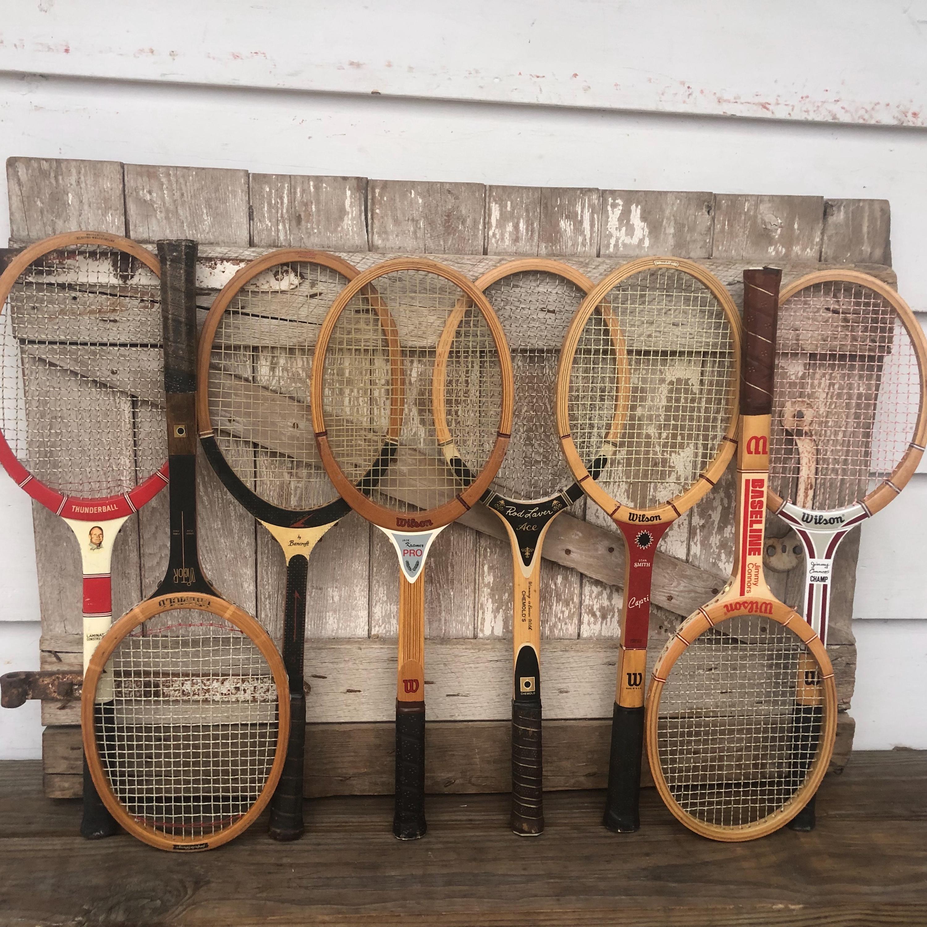Wood Tennis Racket Wilson Jack Kramer Rod Laver Chemold Rod Laver